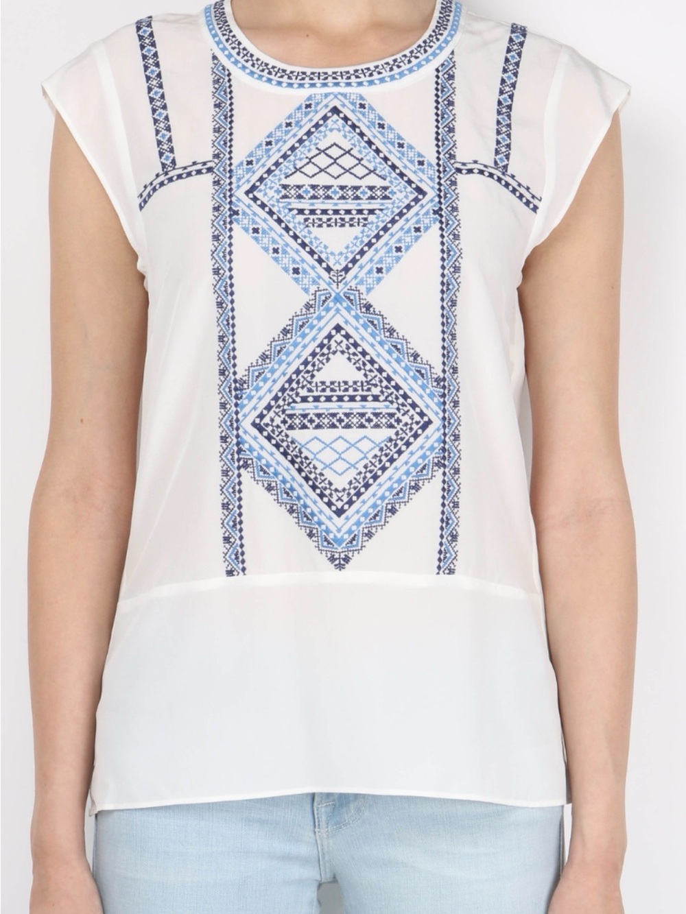 Veronica Beard silk Baja blouse 12